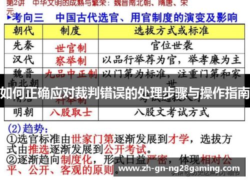 如何正确应对裁判错误的处理步骤与操作指南