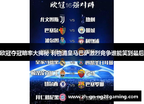 欧冠夺冠赔率大揭秘 利物浦皇马巴萨激烈竞争谁能笑到最后
